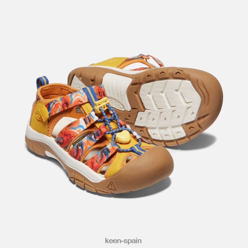 67LRTD409 Keen niños grande \' newport x al aire libre afro piel de naranja amarilla