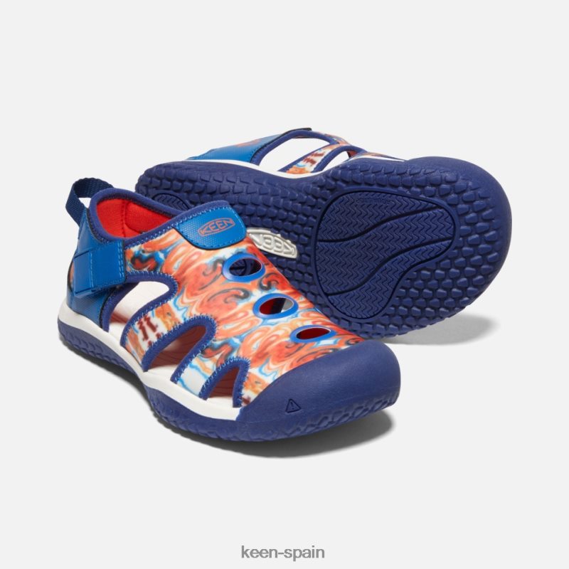67LRTD410 Keen niños big \' stingray x afro al aire libre piel de naranja azul