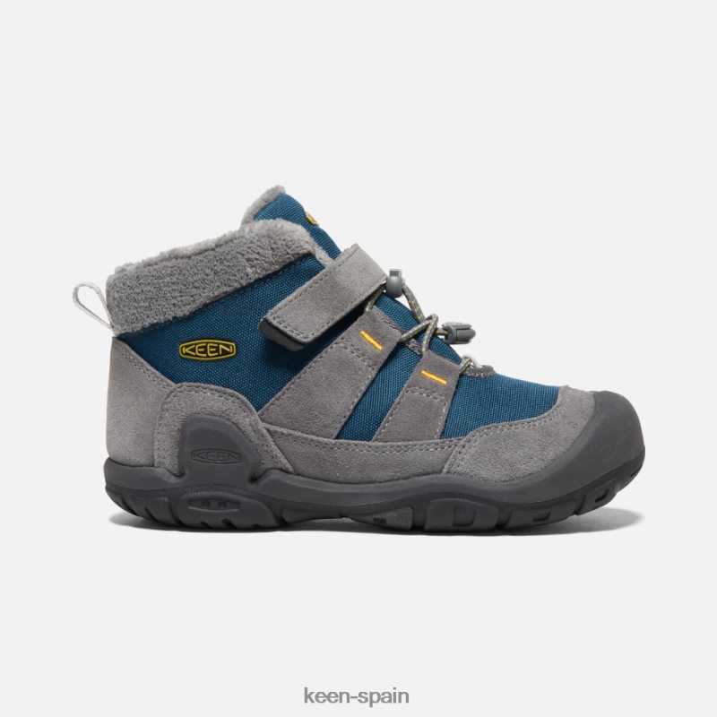 67LRTD558 Keen niños chukka de nudo grande ala acero gris azulado verde azulado
