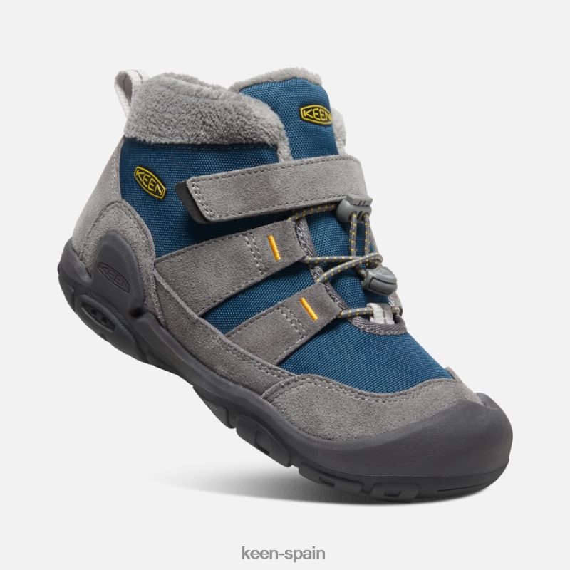 67LRTD558 Keen niños chukka de nudo grande ala acero gris azulado verde azulado
