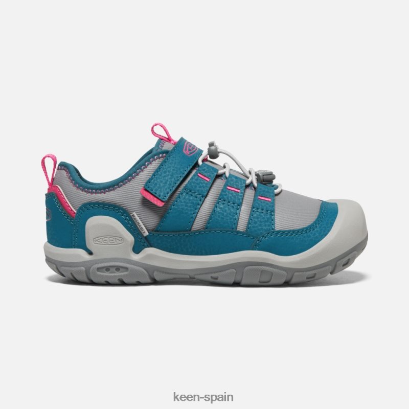 67LRTD576 Keen niños zapatillas huecas con nudo grande azul legión-gris acero