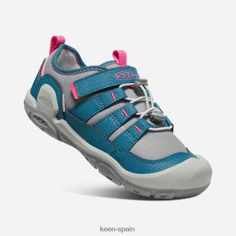 67LRTD576 Keen niños zapatillas huecas con nudo grande azul legión-gris acero