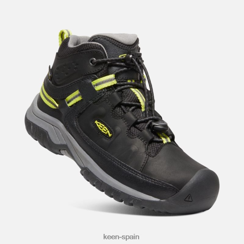 67LRTD600 Keen niños bota impermeable targhee grande negro-gris acero