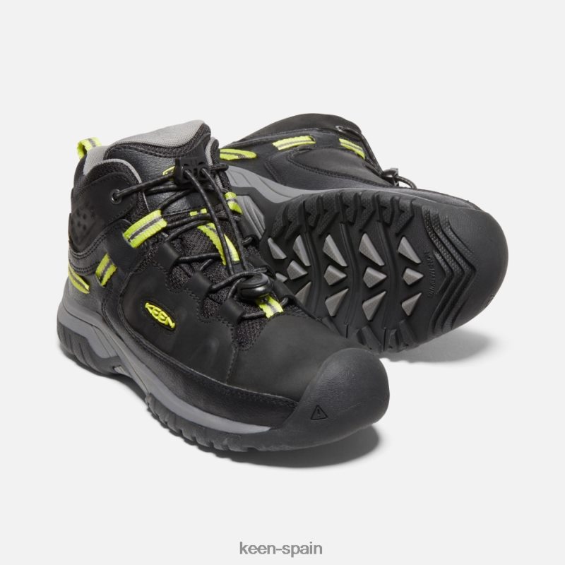 67LRTD600 Keen niños bota impermeable targhee grande negro-gris acero