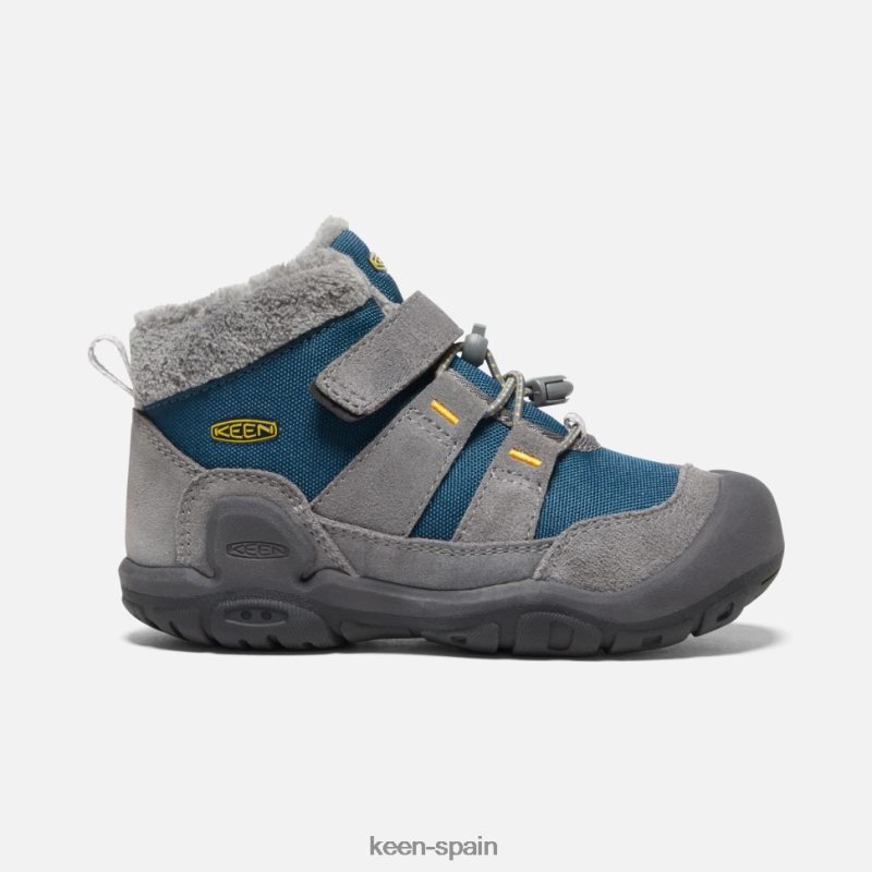 67LRTD541 Keen niños chukka de nudo pequeño ala acero gris azulado verde azulado