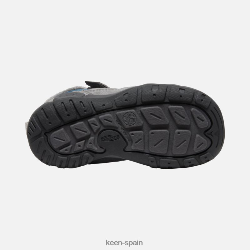 67LRTD541 Keen niños chukka de nudo pequeño ala acero gris azulado verde azulado