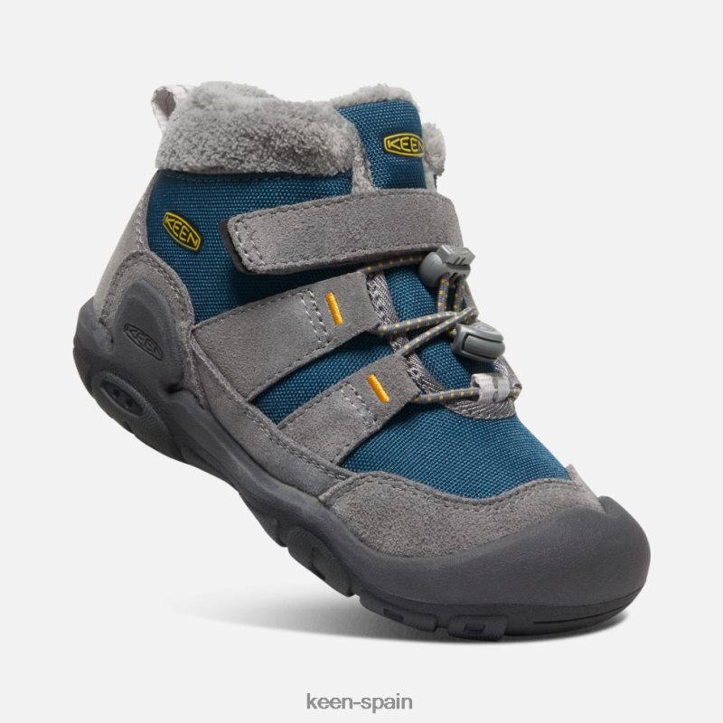67LRTD541 Keen niños chukka de nudo pequeño ala acero gris azulado verde azulado