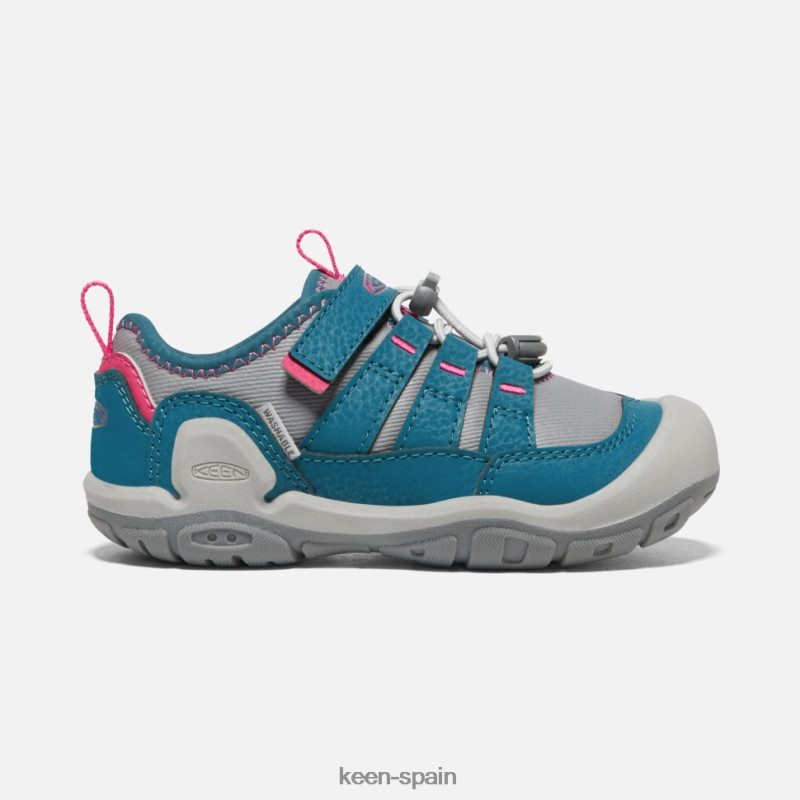 67LRTD552 Keen niños zapatillas pequeñas con nudo hueco azul legión-gris acero