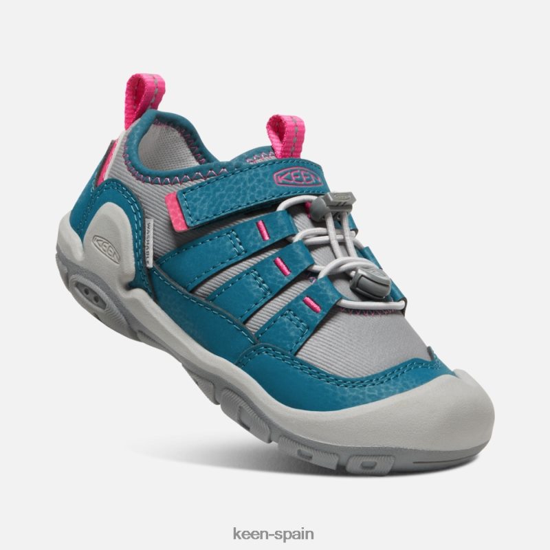 67LRTD552 Keen niños zapatillas pequeñas con nudo hueco azul legión-gris acero