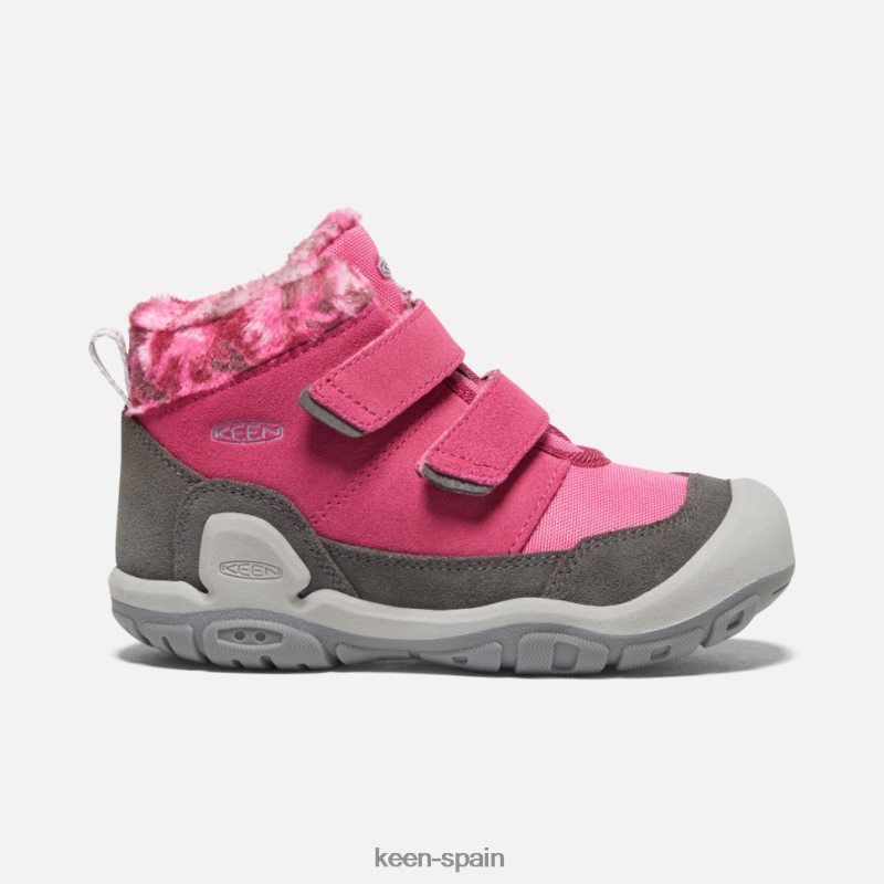 67LRTD556 Keen niños chukka con doble tira y nudo pequeño paloma de la fruta-negro
