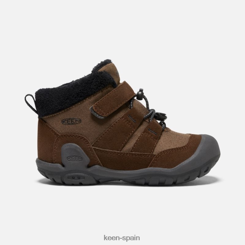 67LRTD573 Keen niños chukka de nudo pequeño negro tierra oscuro