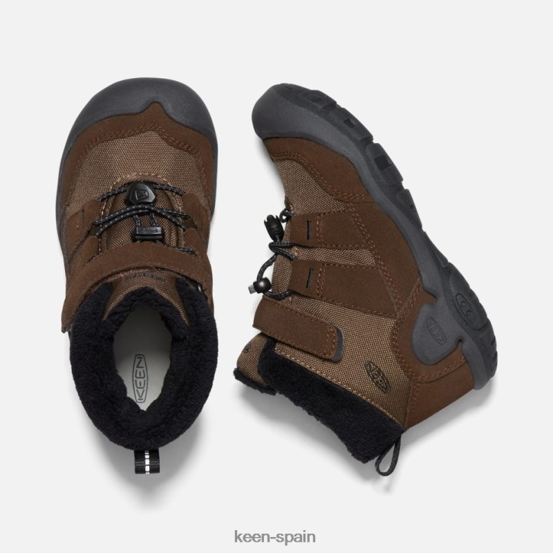 67LRTD573 Keen niños chukka de nudo pequeño negro tierra oscuro