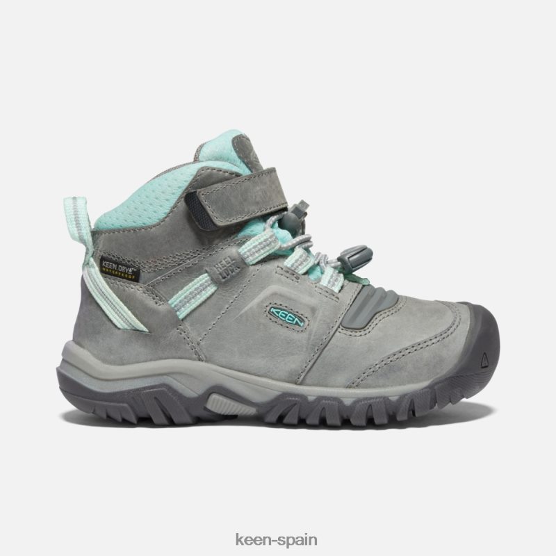 67LRTD598 Keen niños bota impermeable little 'ridge flex tinte gris azulado