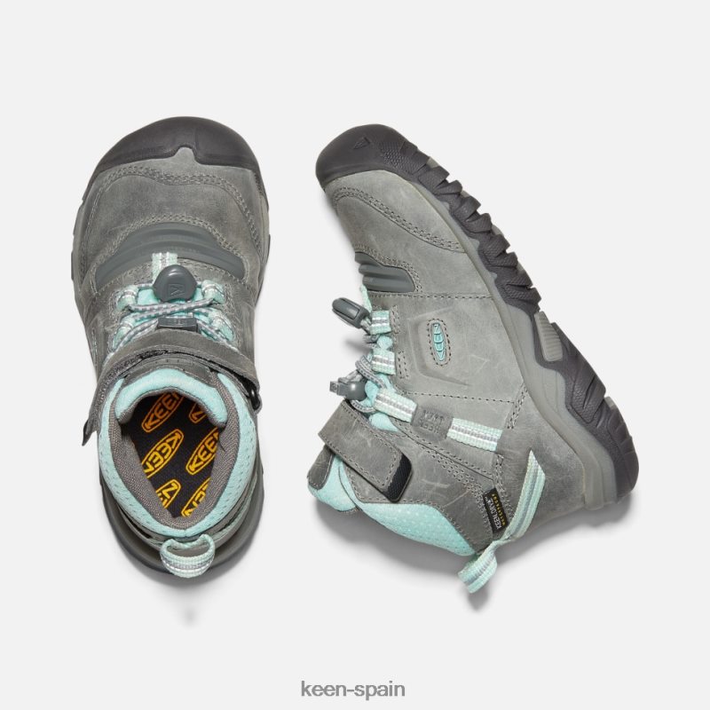 67LRTD598 Keen niños bota impermeable little \'ridge flex tinte gris azulado