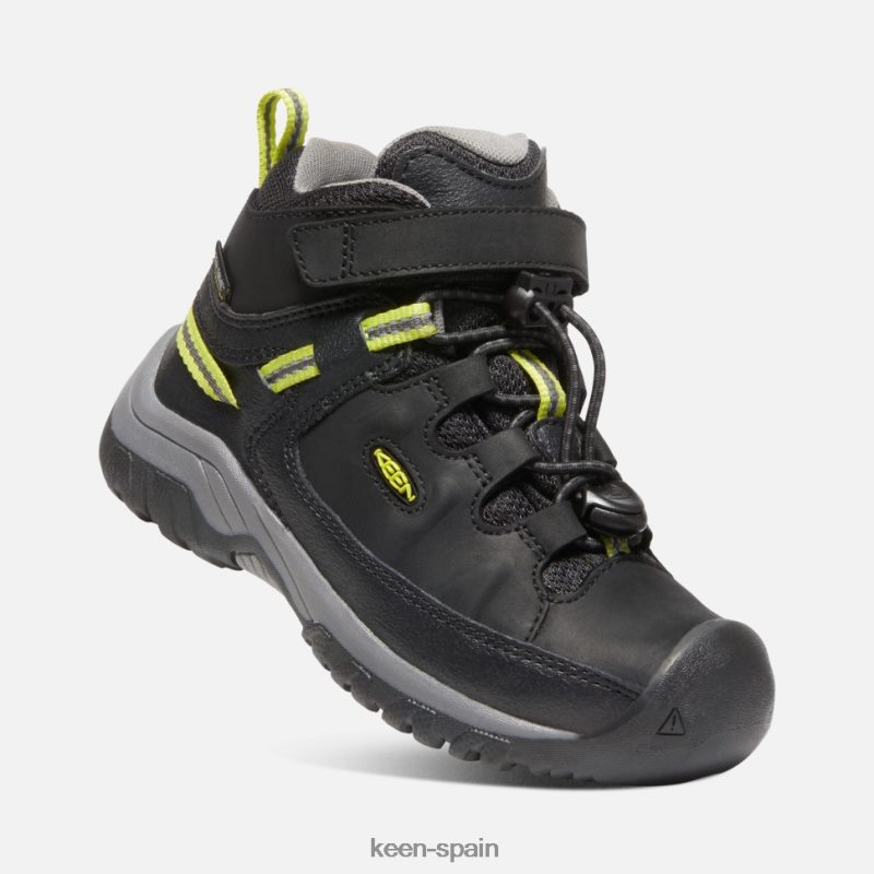 67LRTD607 Keen niños bota impermeable little \'targhee negro-gris acero