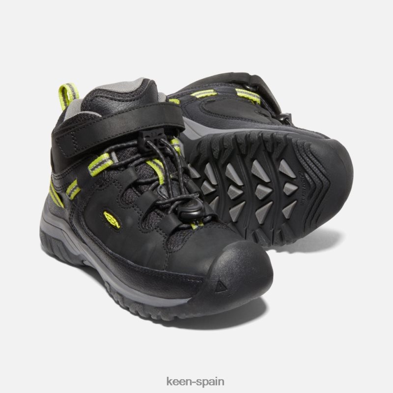 67LRTD607 Keen niños bota impermeable little \'targhee negro-gris acero