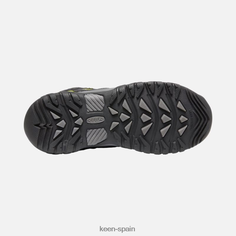 67LRTD270 Keen niños botas de montaña impermeables targhee más antiguas negro-gris acero