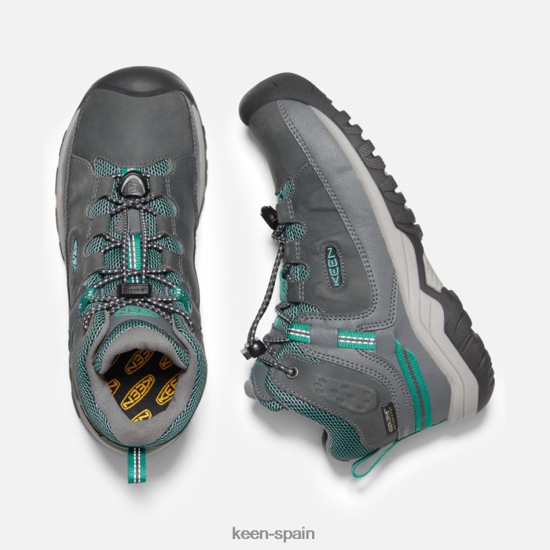 67LRTD271 Keen niños botas de montaña impermeables targhee más antiguas porcelana gris acero