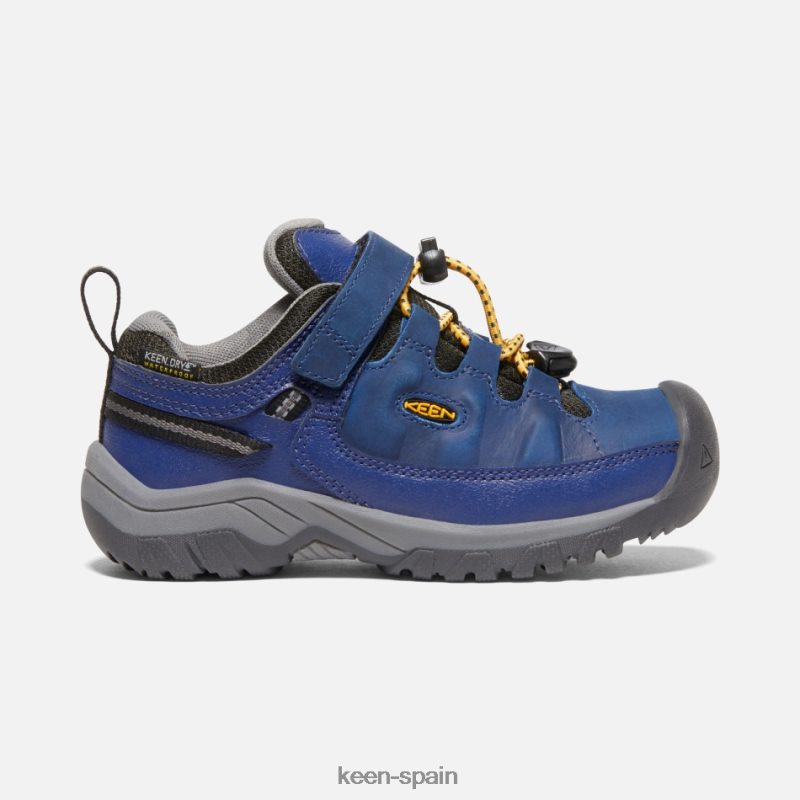 67LRTD274 Keen niños zapatos de senderismo impermeables targhee para jóvenes noche azul del bosque profundo