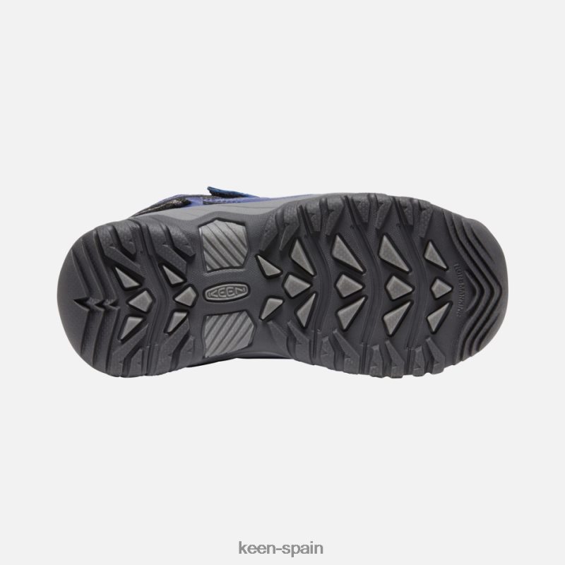 67LRTD274 Keen niños zapatos de senderismo impermeables targhee para jóvenes noche azul del bosque profundo