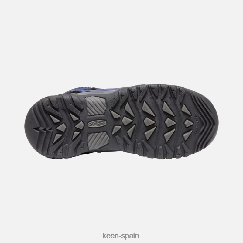 67LRTD276 Keen niños zapatos de senderismo impermeables targhee más antiguos noche azul del bosque profundo