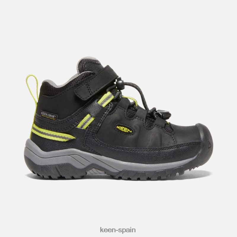 67LRTD283 Keen niños botas de montaña impermeables targhee para jóvenes negro-gris acero