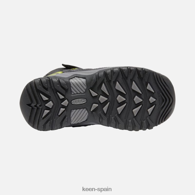 67LRTD283 Keen niños botas de montaña impermeables targhee para jóvenes negro-gris acero