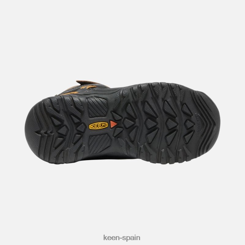 67LRTD285 Keen niños botas de montaña impermeables targhee para jóvenes marrón dorado tierra oscuro