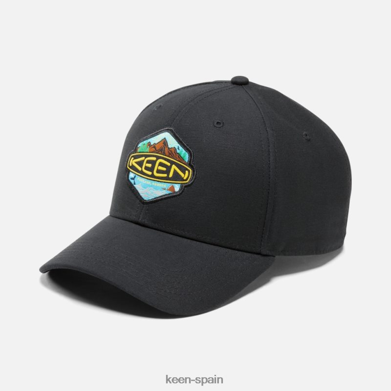 67LRTD450 Keen unisexo sombrero de insignia negro