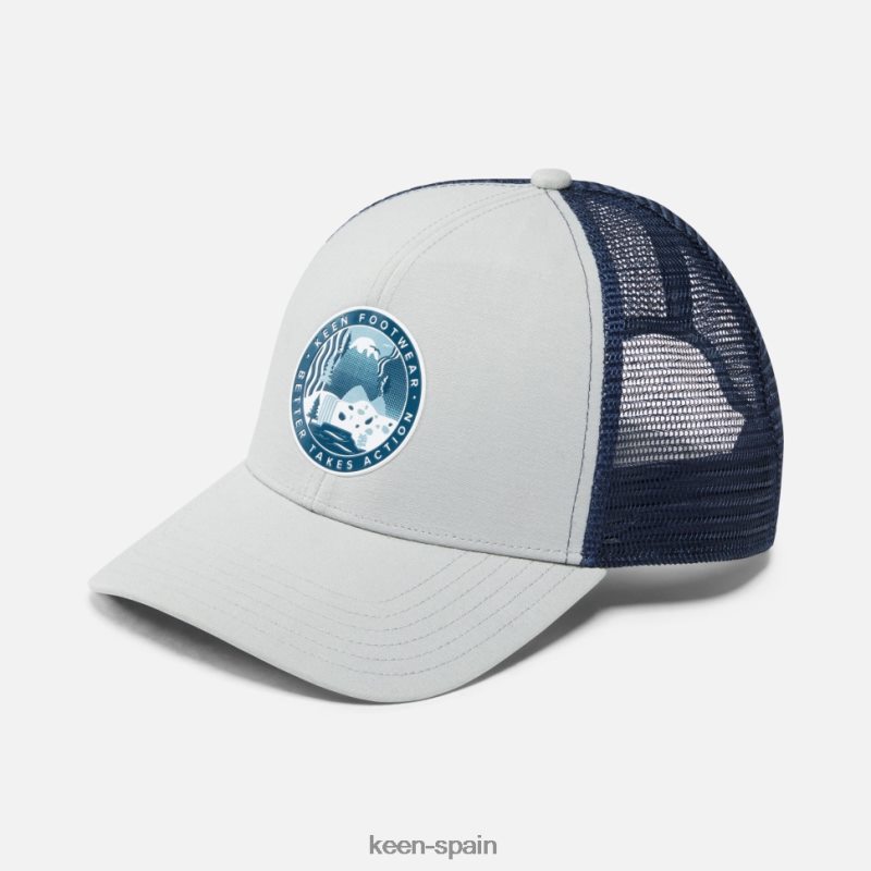 67LRTD460 Keen unisexo sombrero de cascada gris