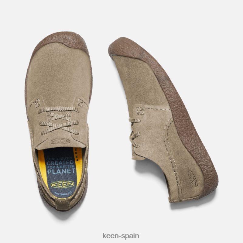 67LRTD303 Keen presentado zapatos oxford de ante howser castaño-lobo