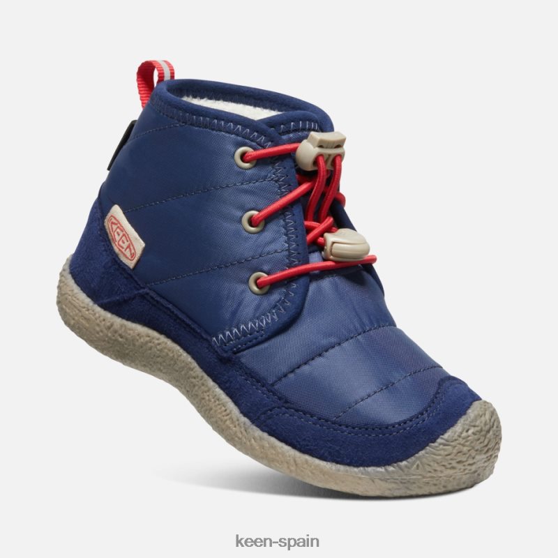 67LRTD311 Keen presentado chukka impermeable young howser ii alfombra roja y azul profundo