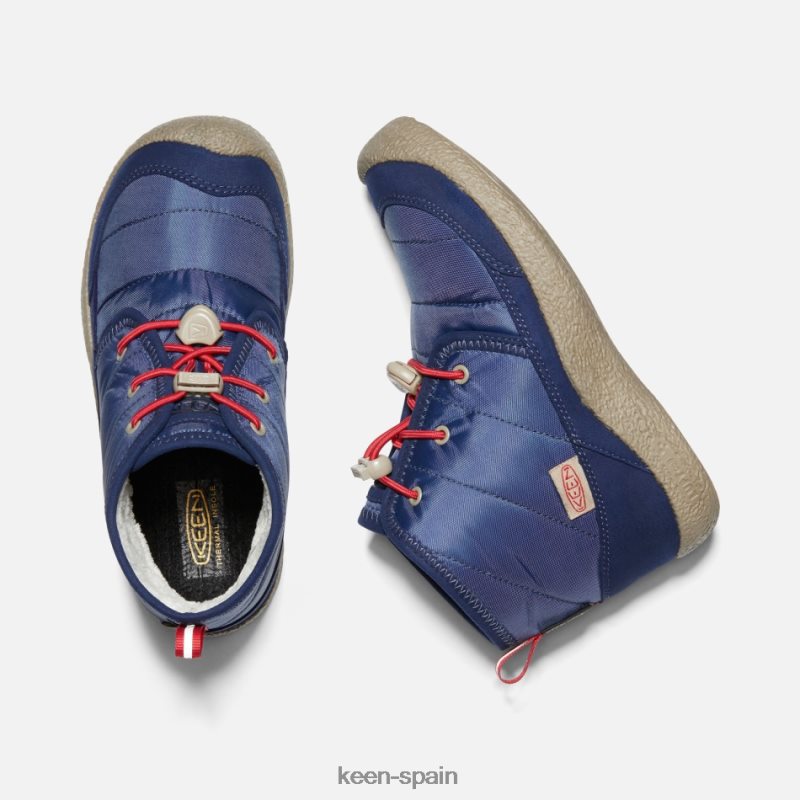 67LRTD315 Keen presentado chukka impermeable howser ii más antigua alfombra roja y azul profundo