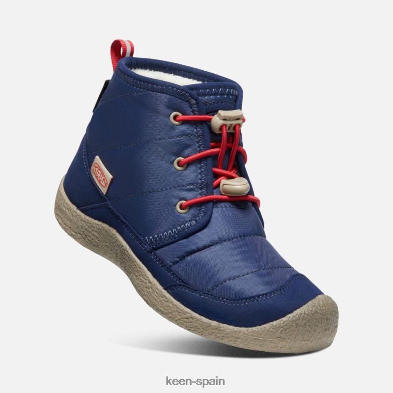 67LRTD315 Keen presentado chukka impermeable howser ii más antigua alfombra roja y azul profundo