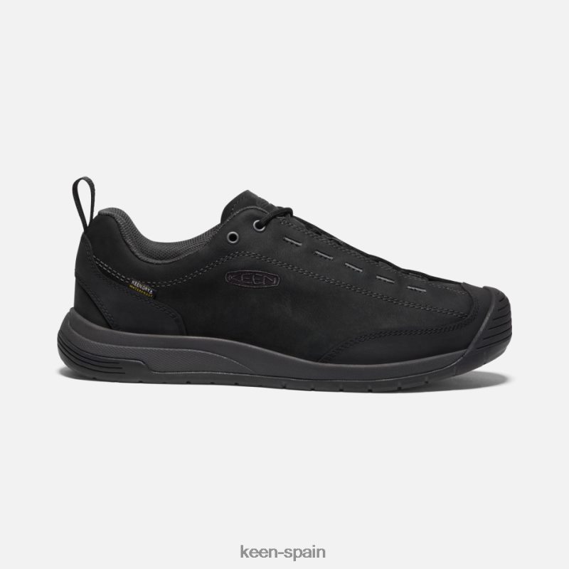 67LRTD2 Keen presentado Zapatillas jasper ii impermeables de piel ante. Cuervo negro