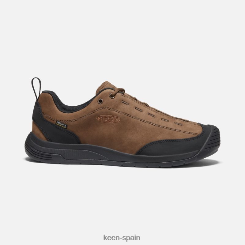 67LRTD3 Keen presentado Zapatillas jasper ii impermeables de piel ante. negro tierra oscuro