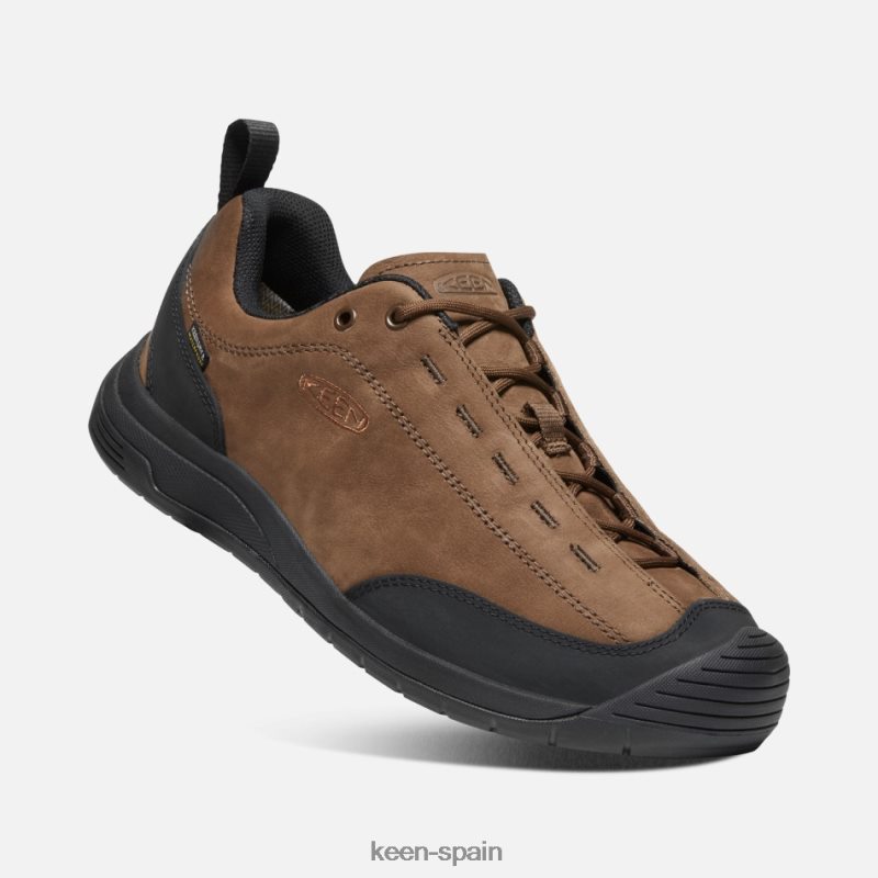 67LRTD3 Keen presentado Zapatillas jasper ii impermeables de piel ante. negro tierra oscuro