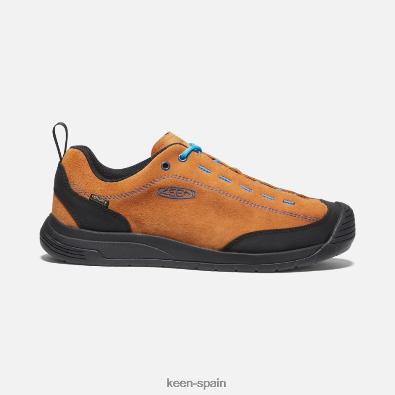 67LRTD4 Keen presentado Zapatillas jasper ii impermeables de piel ante. calabaza especia-negra