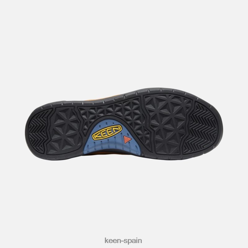 67LRTD4 Keen presentado Zapatillas jasper ii impermeables de piel ante. calabaza especia-negra