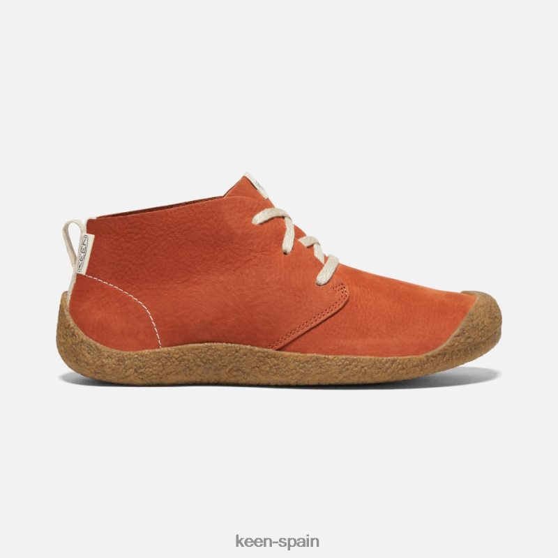67LRTD209 Keen presentado chukka de cuero mosey alfareros arcilla-abedul