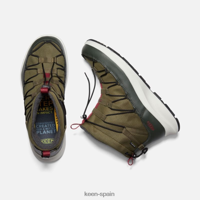 67LRTD243 Keen presentado chukka uneek snk impermeable colofonia de oliva oscuro