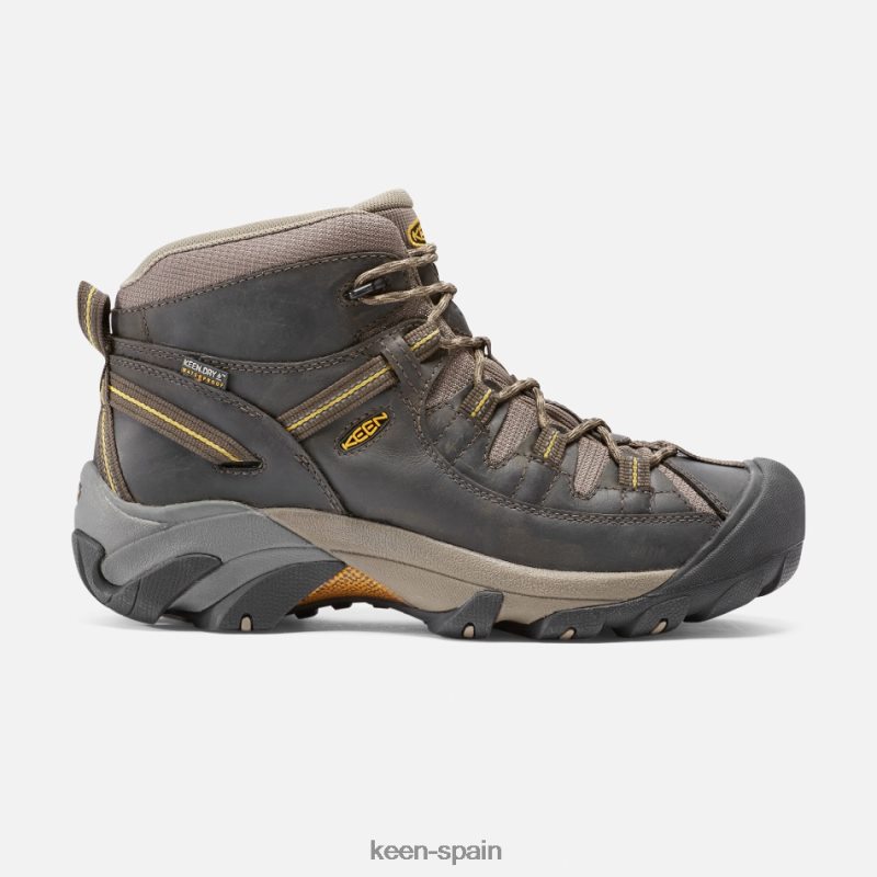 67LRTD250 Keen presentado botas de montaña impermeables targhee ii negro amarillo oliva