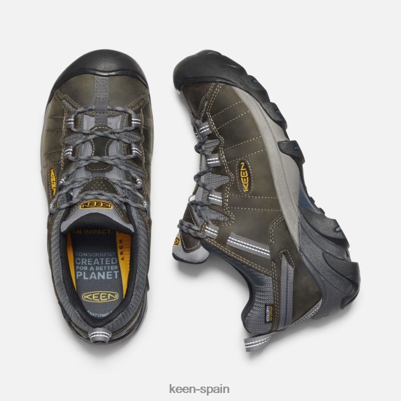 67LRTD268 Keen presentado zapatos de senderismo targhee ii gárgola-azul marino medianoche