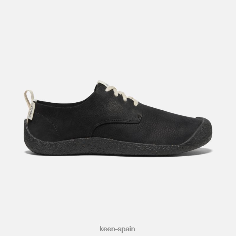 67LRTD210 Keen presentado derby de cuero mosey negro
