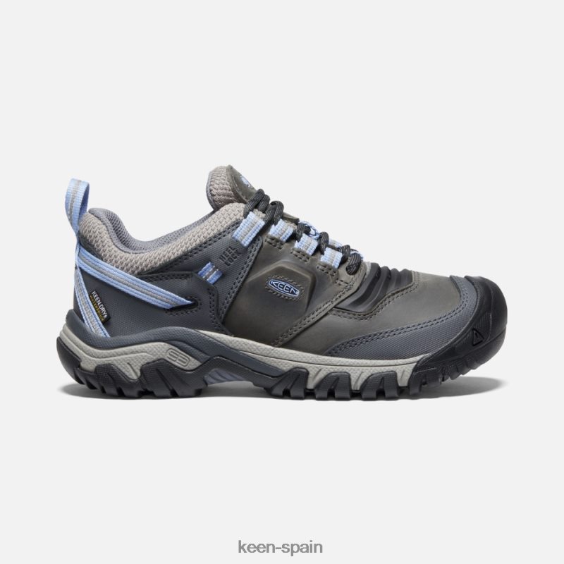 67LRTD200 Keen presentado zapatos de senderismo impermeables ridge flex hortensia gris acero