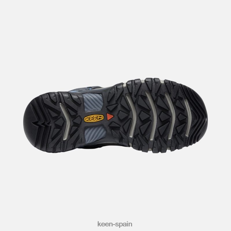 67LRTD200 Keen presentado zapatos de senderismo impermeables ridge flex hortensia gris acero
